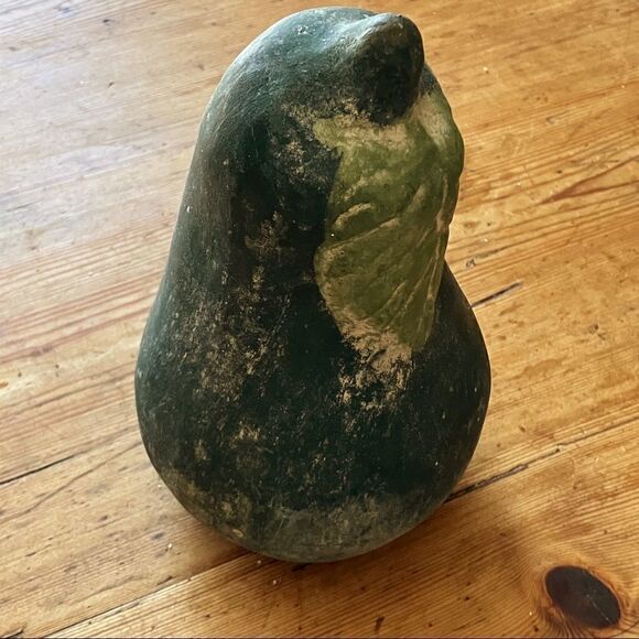 Large Green Clay PEAR 7” X 4” Fruit Mediterranean Modern Decor Farm Country - Picture 3 of 6